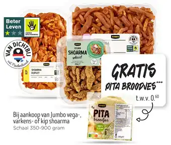 Jumbo Bij aankoop van Jumbo vega, varkens of kip shoarma aanbieding