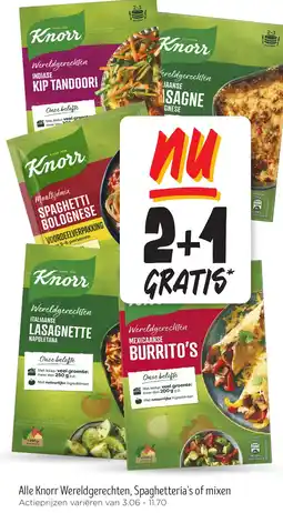 Jumbo Alle Knorr Wereldgerechten, Spaghetteria's of mixen aanbieding