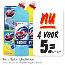 Jumbo Glorix bleek of toilet blokken aanbieding