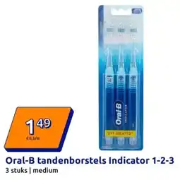 Action Oral B tandenborstels Indicator 1-2-3 aanbieding