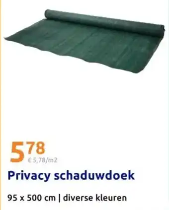 Action Privacy schaduwdoek aanbieding