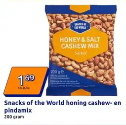 Action Snacks of the World honing cashew en pindamix aanbieding