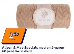 Action Alison & Mae Specials macramé-garen aanbieding