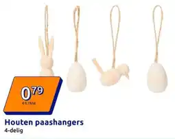 Action Houten paashangers aanbieding