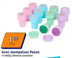 Action Avec stempelset Pasen aanbieding