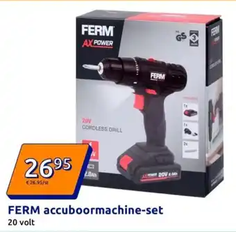 Action FERM accuboormachine set aanbieding