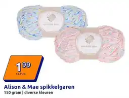 Action Alison & Mae spikkelgaren aanbieding