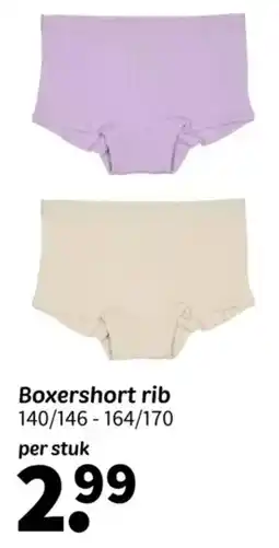 Wibra Boxershort rib aanbieding