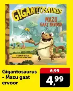 Boekenvoordeel Gigantosaurus Mazu gaat aanbieding