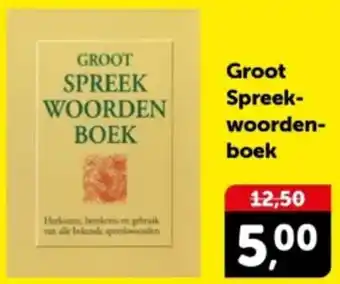 Boekenvoordeel Groot Spreekwoordenboek aanbieding