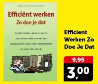 Boekenvoordeel Efficient Werken Zo Doe Je Dat aanbieding