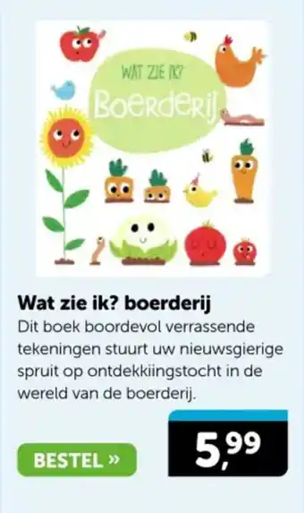 Boekenvoordeel Wat zie ik? boerderij aanbieding