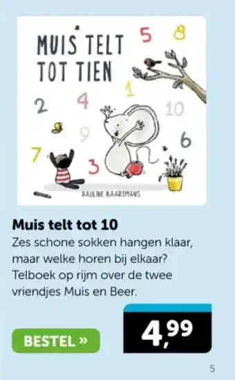 Boekenvoordeel Muis telt tot 10 aanbieding