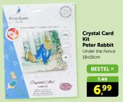 Boekenvoordeel Crystal Card Kit Peter Rabbit aanbieding