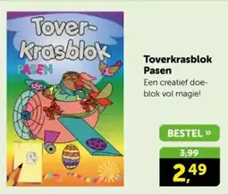 Boekenvoordeel Toverkrasblok Pasen aanbieding