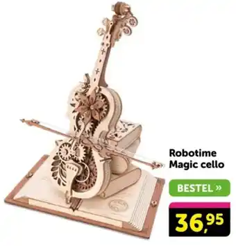 Boekenvoordeel Robotime Magic cello aanbieding