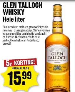 Dirck 3 Glen talloch whisky aanbieding