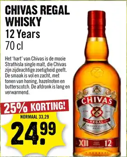 Dirck 3 Chivas regal whisky 12 years aanbieding