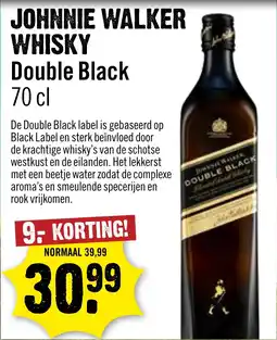 Dirck 3 Johnnie walker whisky double black aanbieding