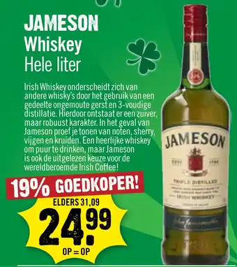 Dirck 3 Jameson whiskey aanbieding