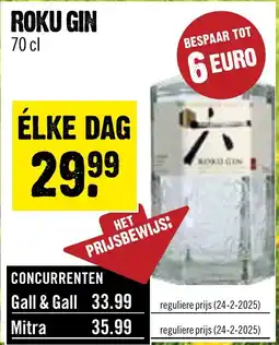 Dirck 3 Roku gin aanbieding