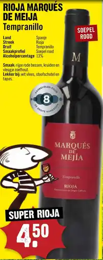 Dirck 3 Rioja marqués de meija tempranillo aanbieding