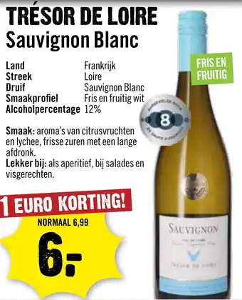 Dirck 3 Trésor de loire sauvignon blanc aanbieding