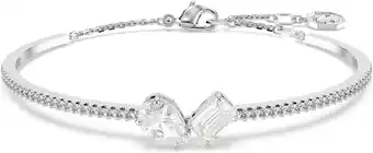Amazon Swarovski Mesmera armband, Verschillende slijpvormen, Wit, Rodium toplaag aanbieding