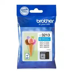 Bol.com Originele inkt cartridge Brother LC-3213C Cyaan aanbieding