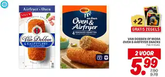 Dekamarkt Van dobben of mora oven & airfryer snacks aanbieding