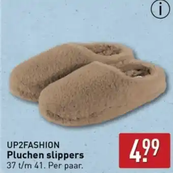 ALDI UP2FASHION Pluchen slippers aanbieding