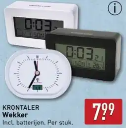 ALDI KRONTALER Wekker aanbieding