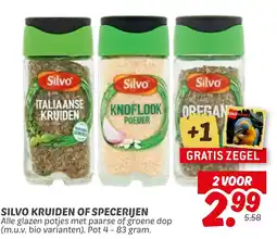 Dekamarkt Silvo kruiden of specerijen aanbieding