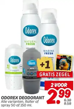 Dekamarkt Odorex deodorant aanbieding