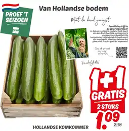 Dekamarkt Hollandse komkommer aanbieding