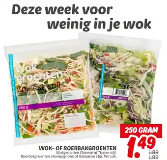 Dekamarkt Wok of roerbakgroenten aanbieding