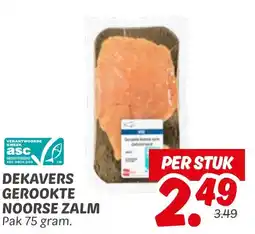 Dekamarkt Dekavers gerookte noorse zalm aanbieding