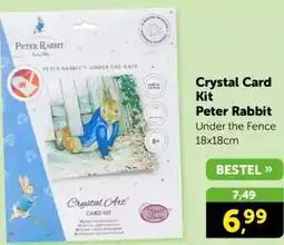 Boekenvoordeel Crystal Card Kit Pieter Rabbit aanbieding