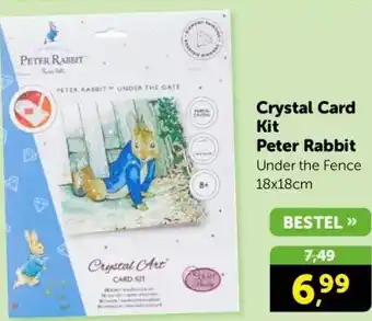 Boekenvoordeel Crystal Card Kit Pieter Rabbit aanbieding