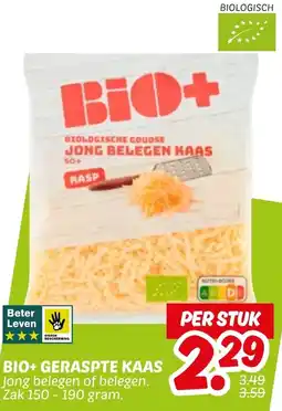 Dekamarkt Bio+ geraspte kaas aanbieding