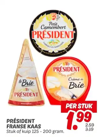 Dekamarkt Président franse kaas aanbieding