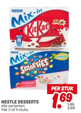 Dekamarkt Nestle desserts aanbieding