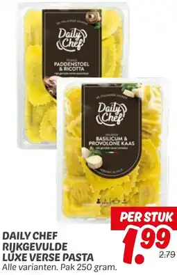 Dekamarkt Daily chef rijkgevulde luxe verse pasta aanbieding