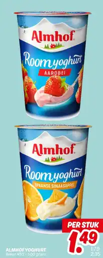 Dekamarkt Almhof yoghurt aanbieding