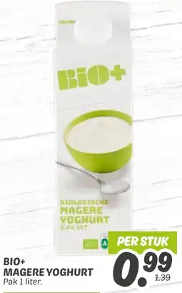 Dekamarkt Bio+ magere yoghurt aanbieding