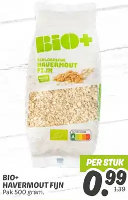 Dekamarkt Bio+ havermout fijn aanbieding