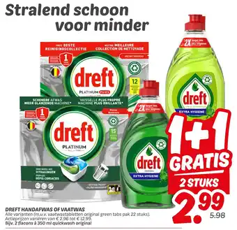 Dekamarkt Dreft handafwas of vaatwas aanbieding