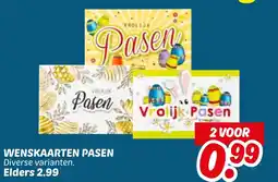 Dekamarkt Wenskaarten pasen aanbieding