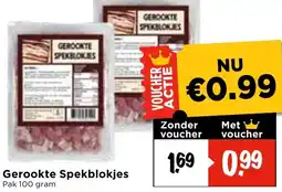 Vomar Voordeelmarkt Gerookte Spekblokjes aanbieding