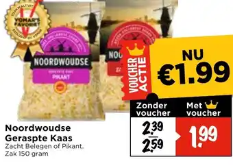 Vomar Voordeelmarkt Noordwoudse Geraspte Kaas aanbieding